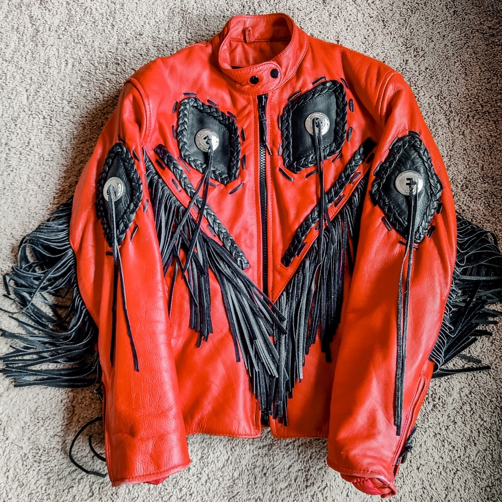 🤠SOLD🤠Leather Motorcycle Jacket